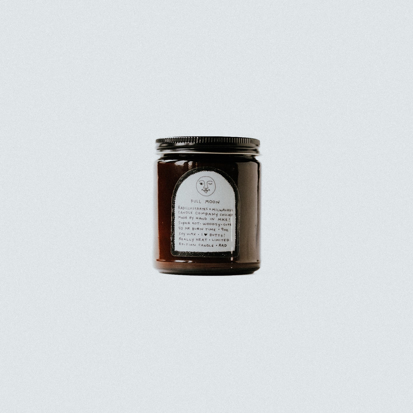 Back of the Full Moon Candle Rad Illustrates