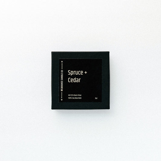 Spruce + Cedar Eco Friendly Wax Melt Soy Wax Melt Milwaukee Candle