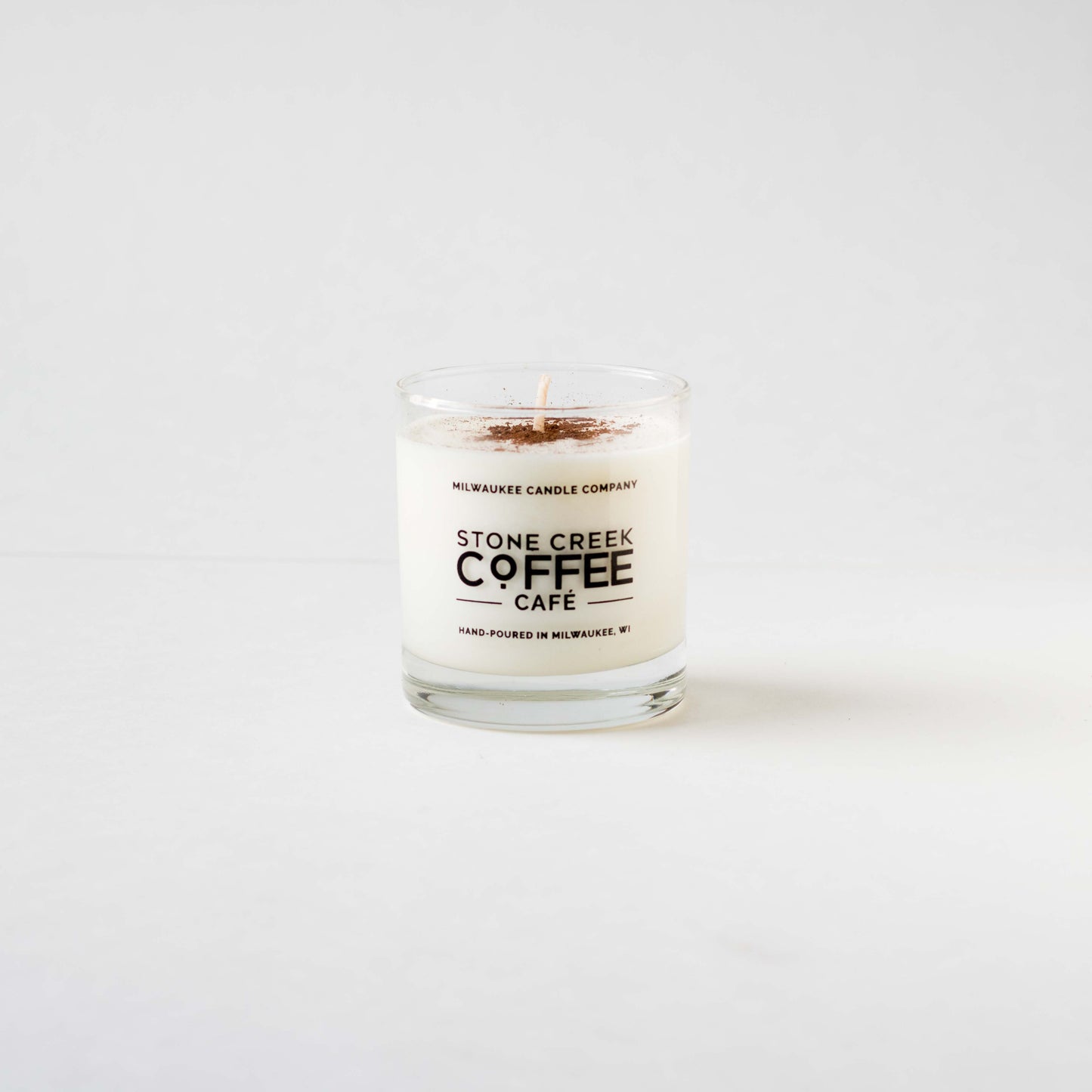 STONE CREEK COFFEE MILWAUKEE CANDLE CO SOY CANDLE