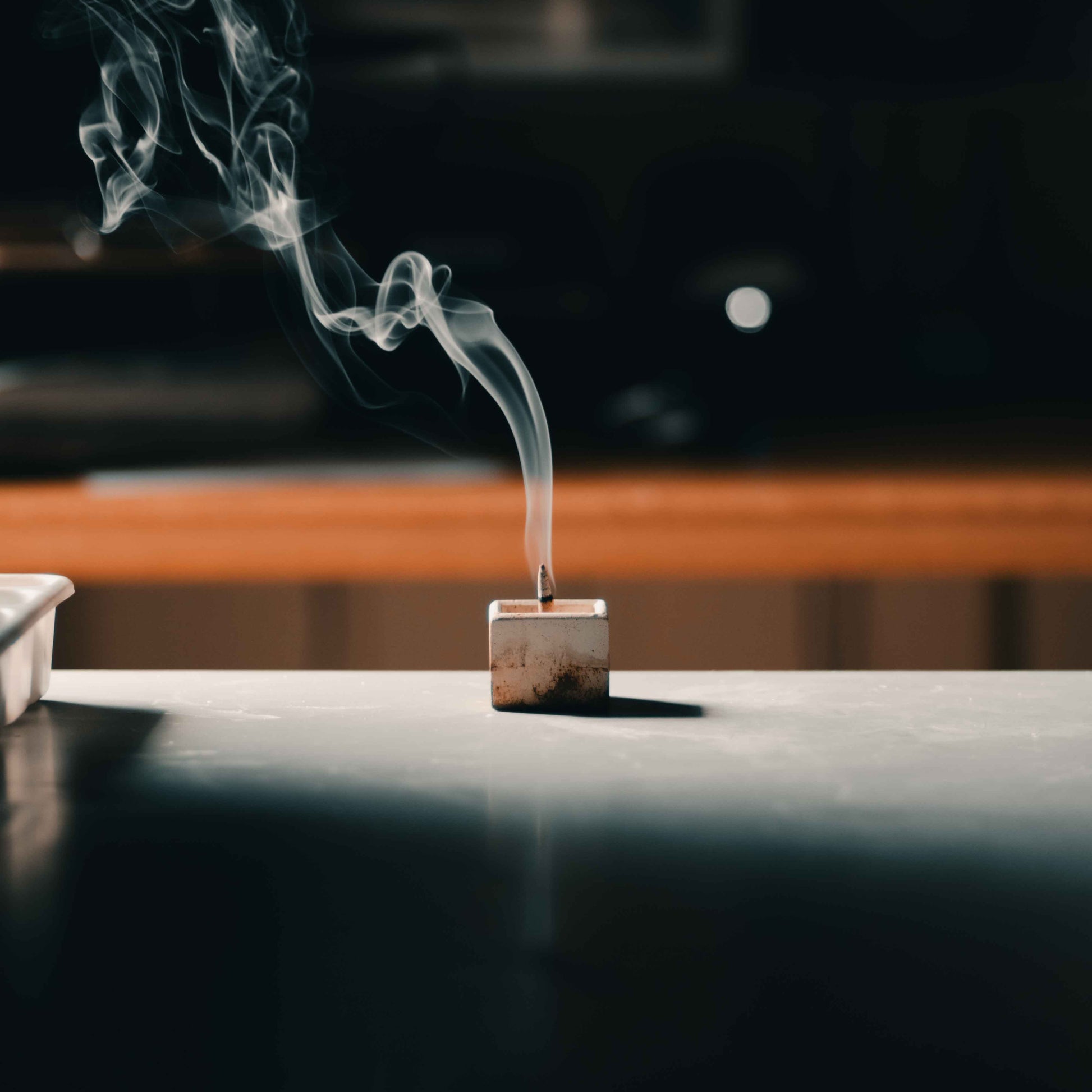 ZOUZ natural incense cone burning