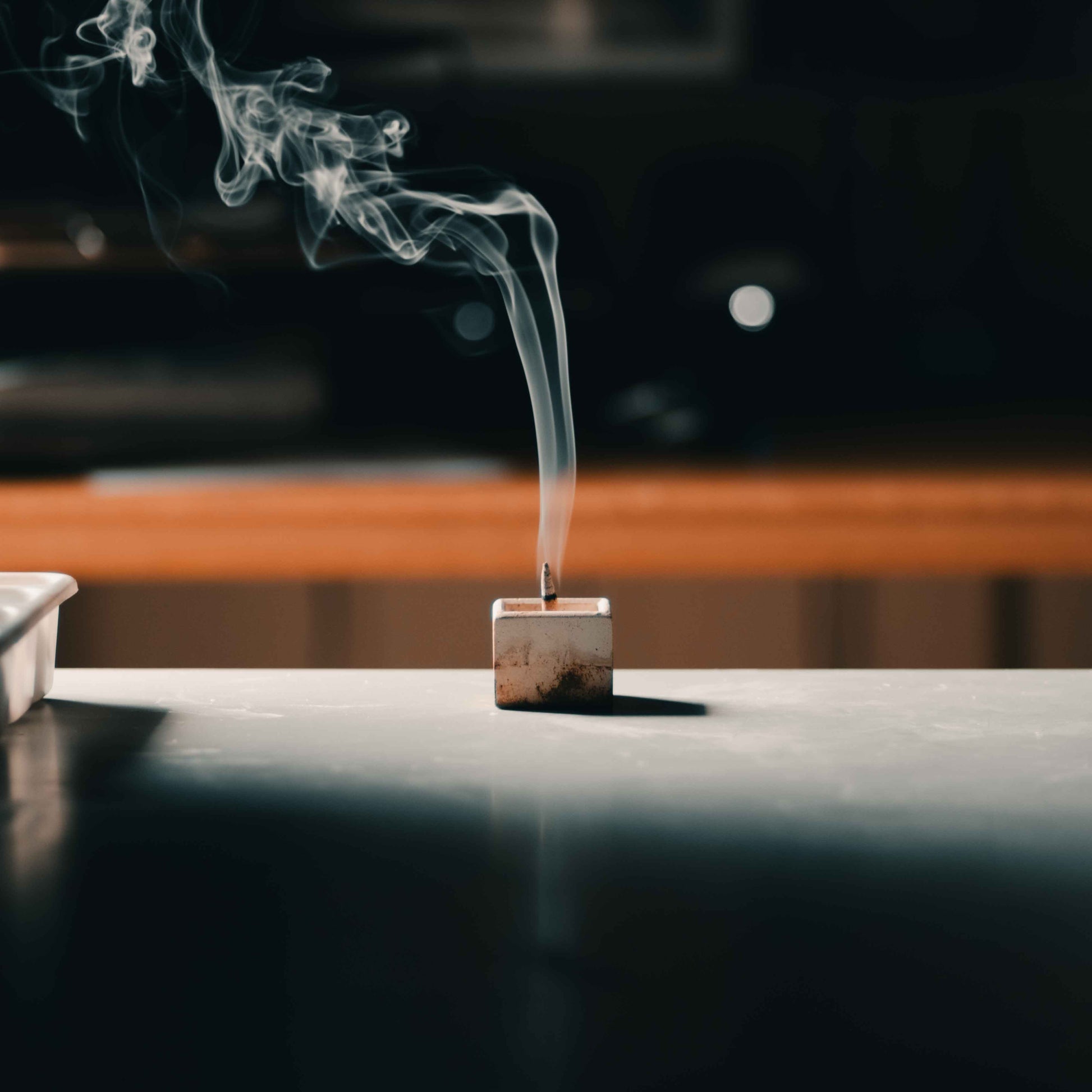 ZOUZ natural incense cone burning
