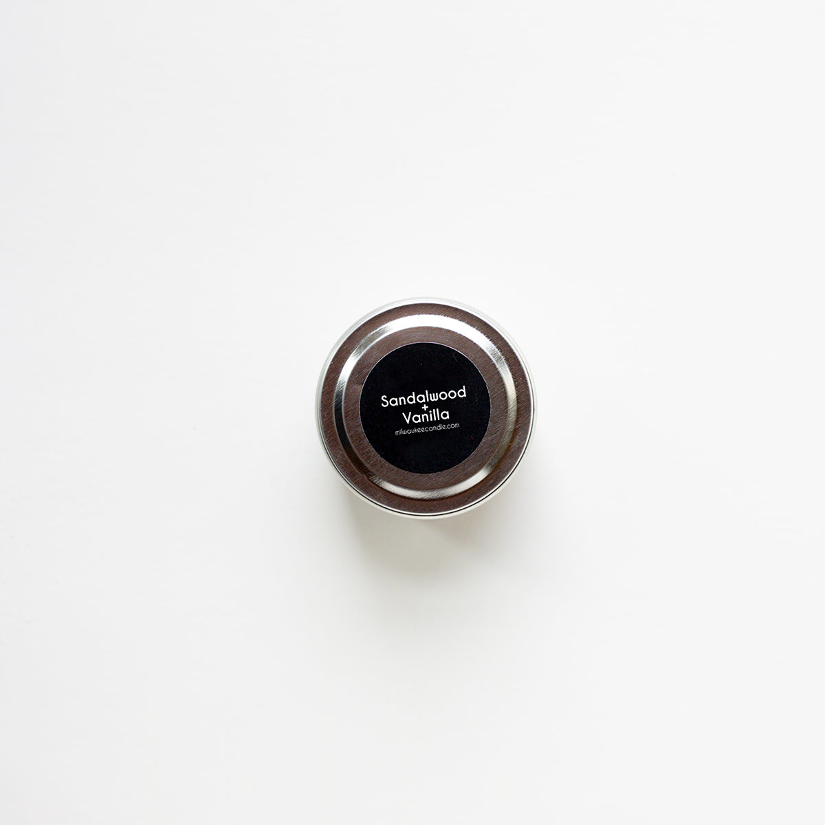 2 ounce Sandalwood and Vanilla candle tin
