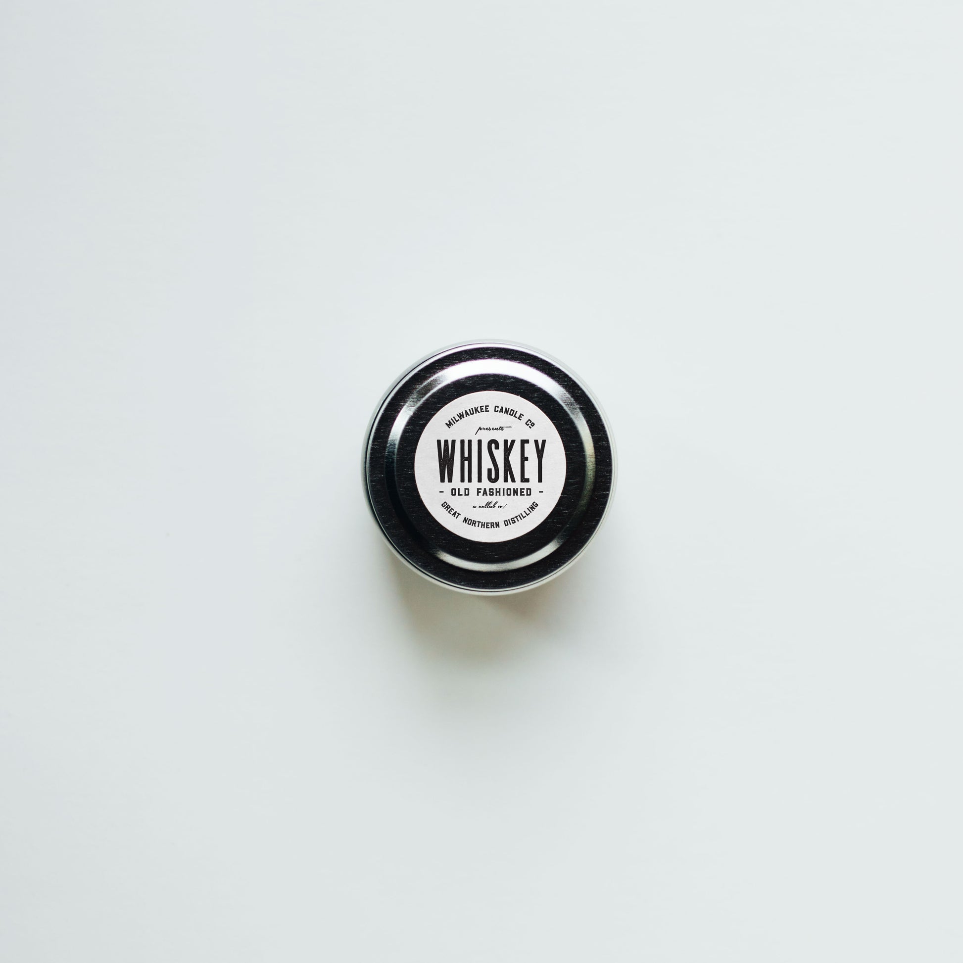 2 ounce Whiskey Old Fashioned candle tin