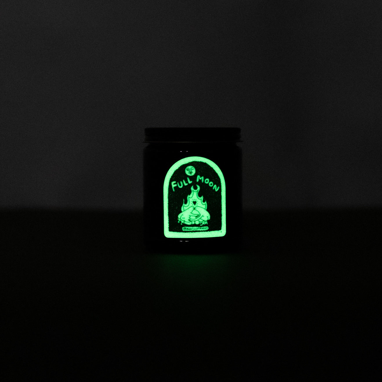 Glowing Full Moon Candle Soy Wax Artisan Candle