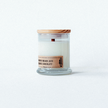 Warm and comforting candle with a blend of dark chocolate and coffee, inspired by Milwaukee’s Third Ward.