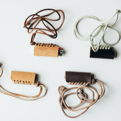 Leather Lighter Caddy
