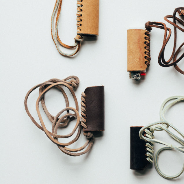 Leather Lighter Caddy
