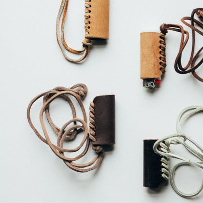 Leather Lighter Caddy