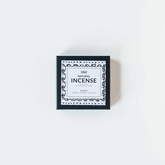 ZOUZ natural incense box - Sunol (Oakmoss, Lavender, Bay Laurel, Bitter Orange)