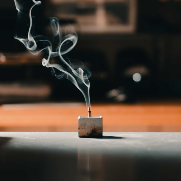 ZOUZ natural incense cone burning