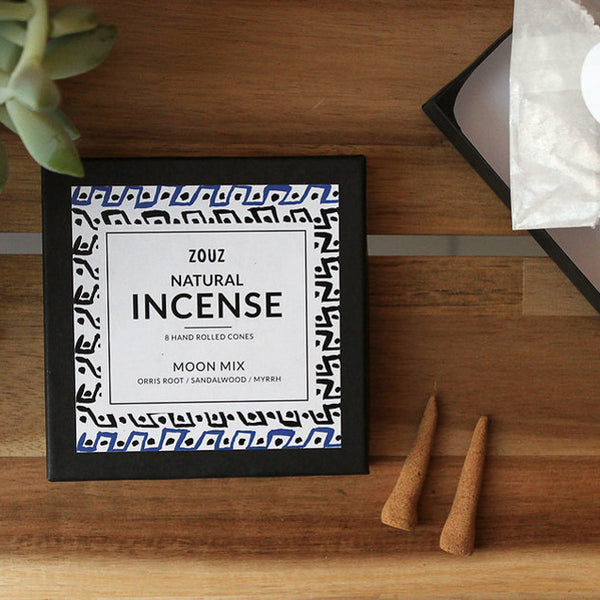 ZOUZ natural incense box - Moon Mix (Myrrh, Sandalwood, Orris Root)